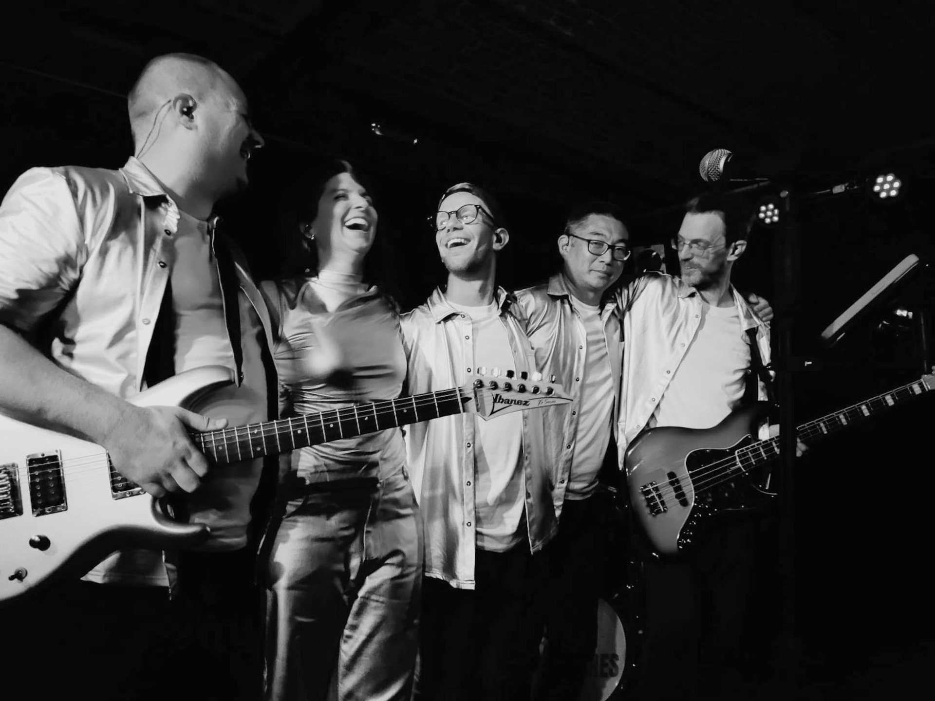 Furalines Belgian cover band performing live on stage